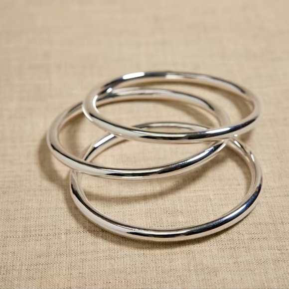 Ravena Triple Bangle Set by Aureus + Argent NWT MRSP 150$ - Picture 1 of 4